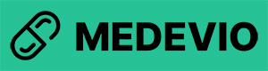 Medevio logo tmava